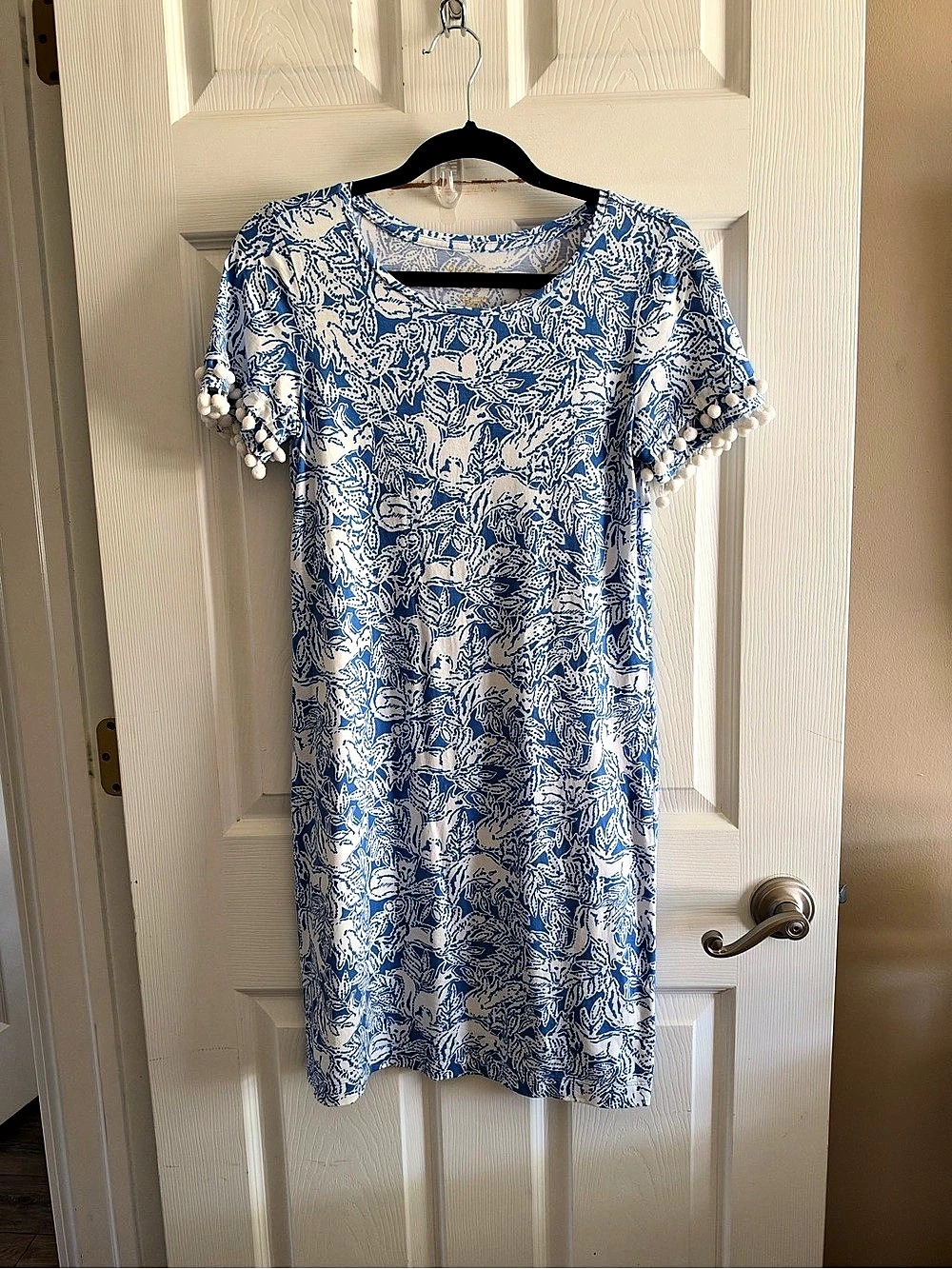 Lilly Pulitzer Blue & White Mini Dress Like New